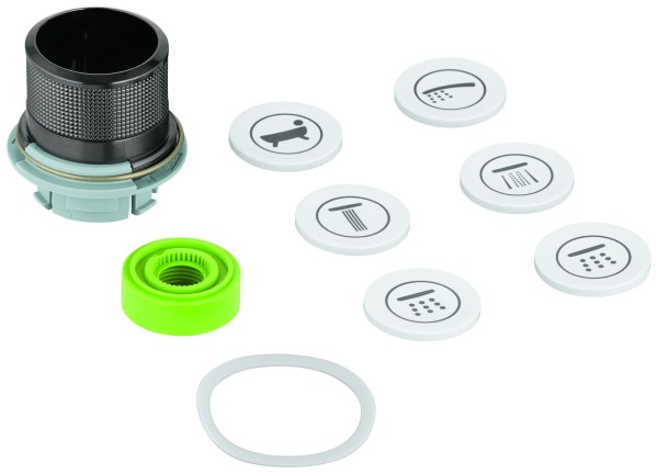 Grohe Druckknopfbetätigung 48361 für SmartControl UP hard graphite gebürstet, 48361AL0
