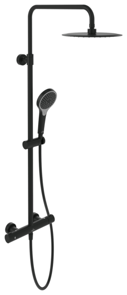 Villeroy & Boch Duschsystem m drei Funktionen Verve Showers 287x1093x472mm wandm Matt Black