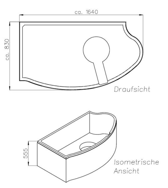 Neuesbad Wannenträger für Kaldewei Studio/Star Nr.826R/827 170x90 Ausf.re