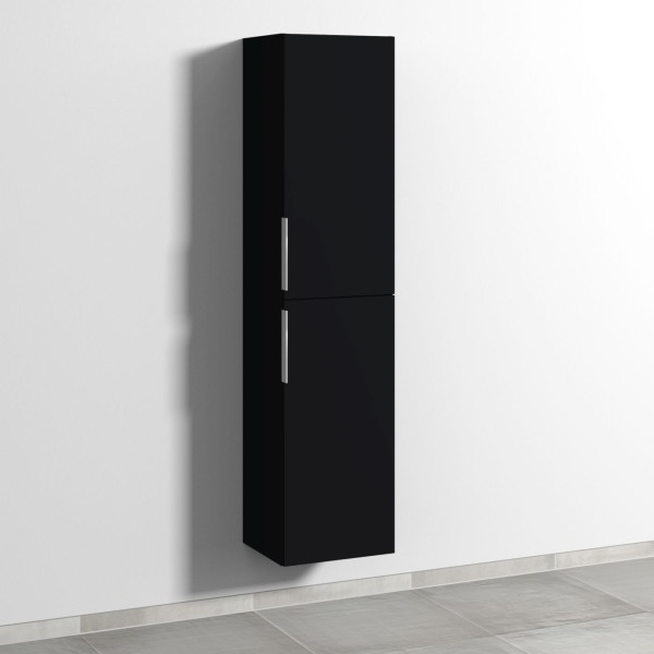Sanipa 3way Hochschrank mit 2 Türen, Schwarz-Matt