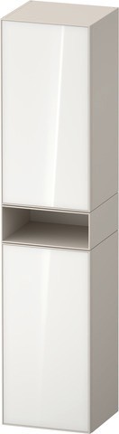 Duravit Zencha Hochschrank Weiß & Taupe n/a & Supermatt 400x360x1760 mm - ZE1353L64830000