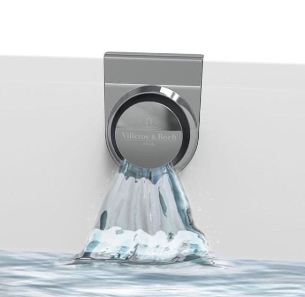 Villeroy & Boch Zubehör Wasserzulauf, 150 x 220 x 65 mm, Stone White