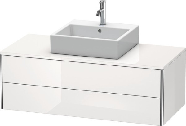 Duravit XSquare Konsolenwaschtischunterbau wandhängend Weiß Hochglanz 1200x548x400 mm - XS491208585