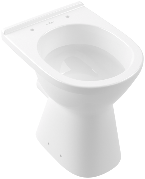 Villeroy & Boch ViCare Flachspül-WC spülrandlos, bodenstehend, mit DirectFlush, Weiß Alpin