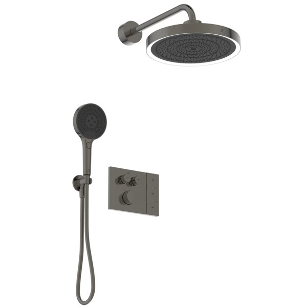 Ideal Standard Armaturen-Paket 02 Ceratherm Navigo Brausethermostat, KB, HB Magnetic Grey, A7893A5
