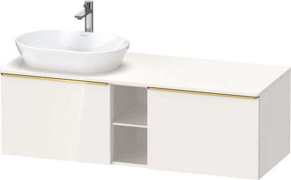 Duravit D-Neo Konsolenwaschtischunterbau wandhängend Weiß Hochglanz 1400x550x459 mm - DE4950L3422000