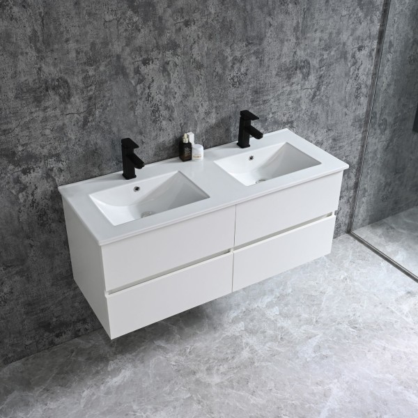 Neuesbad Serie 70 Waschtischset B:120, T:46, H:50cm, weiss