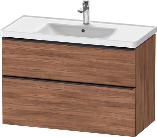 Duravit D-Neo Waschtischunterbau wandhängend Nussbaum Matt 984x452x625 mm - DE43560BD790000