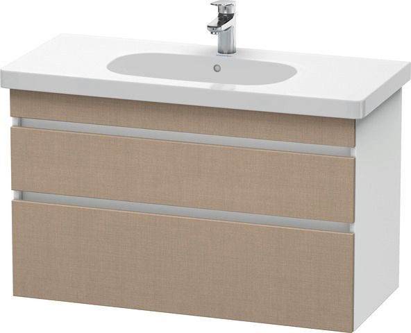 Duravit DuraStyle Waschtischunterbau wandhängend Leinen & Weiß Matt 1000x453x610 mm - DS648507518