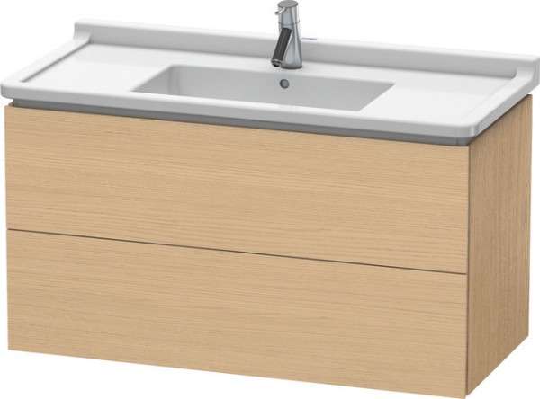 Duravit L-Cube Waschtischunterbau wandhängend Natur Eiche Matt 1020x469x558 mm - LC6266030300E00