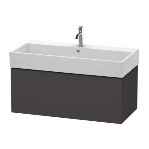 Duravit L-Cube Waschtischunterbau wandhängend Graphit Supermatt 984x459x394 mm - LC617808080