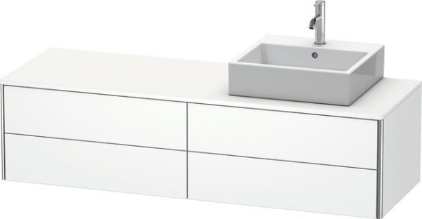 Duravit XSquare Konsolenwaschtischunterbau wandhängend Weiß Supermatt 1600x548x400 mm - XS4914R8484