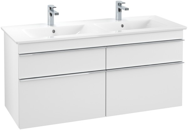 Villeroy & Boch Waschtischunterschrank Venticello A93001MS, B:1253, H:590, T:502mm, Weiß Matt