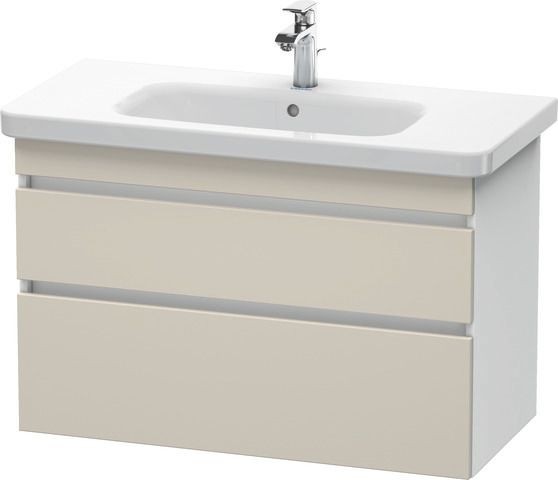 Duravit DuraStyle Waschtischunterbau wandhängend Taupe & Weiß Matt 930x448x610 mm - DS648209118