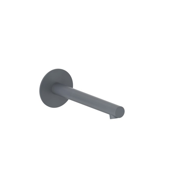 Herzbach SIRO GREY Wandauslauf 210mm rund gerade Grau matt, 30.120200.1.06