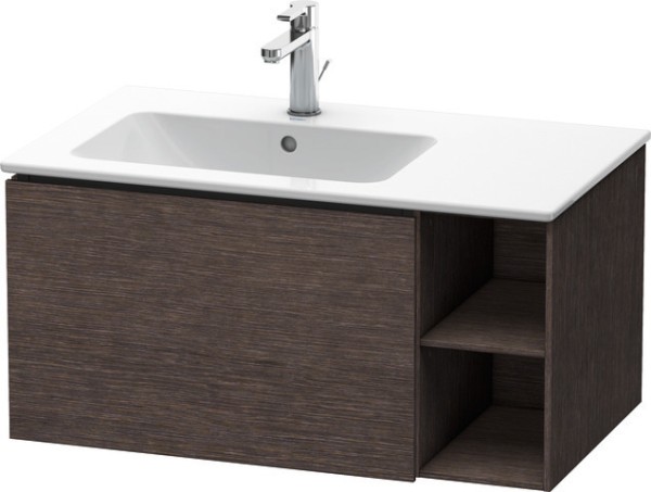Duravit L-Cube Waschtischunterbau wandhängend Eiche dunkel gebürstet Matt 820x481x400 mm - LC6191072