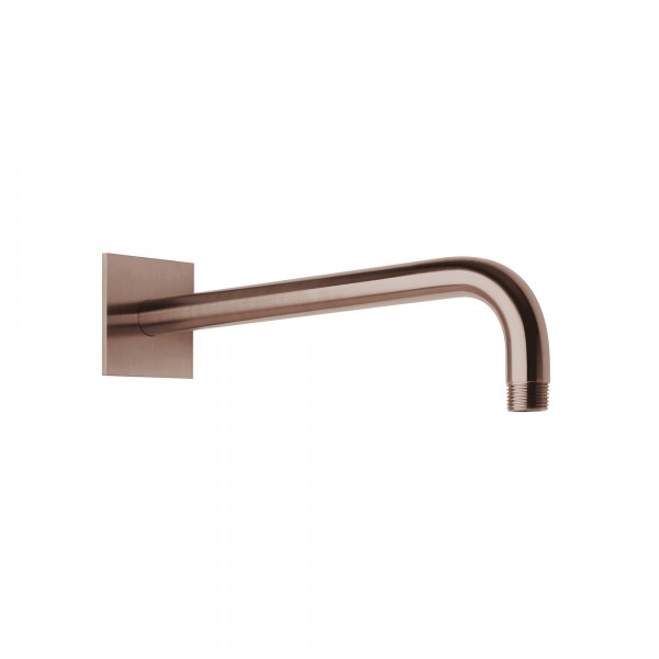 Herzbach spa ix pvd wandarm 350 rosette 70 eckig copper, Copper Steel, 21.960350.2.39