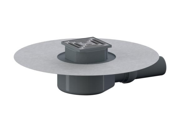 Dallmer Bodenablauf DallDrain Pure OM, DN 50, 100 x 100 mm, 517548