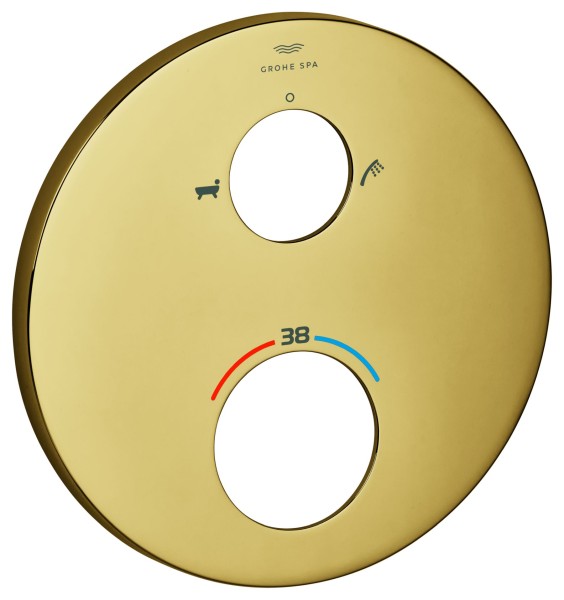 GROHE Rosette 49247 rund für Thermostat-Fertigmontagesets cool sunrise, 49247GL0