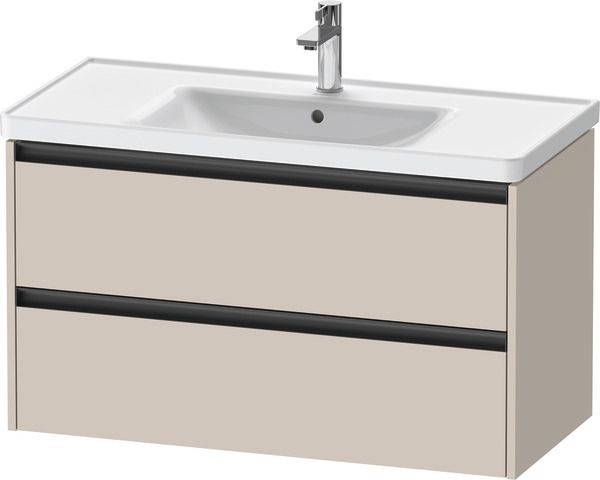 Duravit Ketho.2 Waschtischunterbau wandhängend Taupe Matt 984x455x549 mm - K25284091910000
