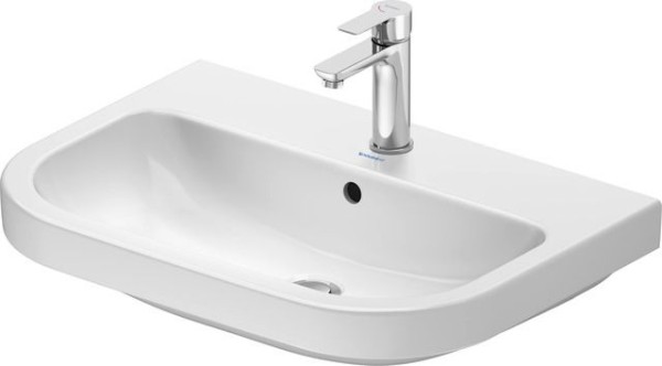 Duravit D-Code Waschtisch 650x460mm, M.Überlauf, mit 1 Hahnloch