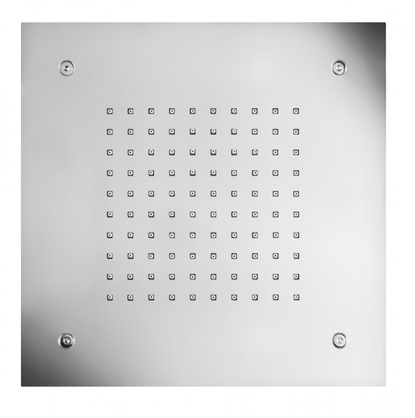 Herzbach Deckeneinbaubrause 300mm x 300mm eckige Ausführung poliert , 11.630000.2.01