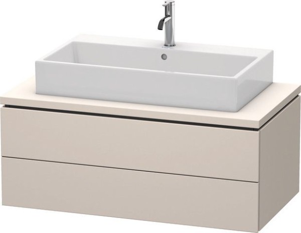 Duravit L-Cube Konsolenwaschtischunterbau wandhängend Taupe Supermatt 1020x547x400 mm - LC581908383