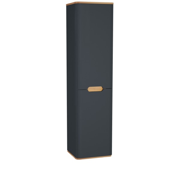 Vitra Sento Hochschrank, Türanschlag links, Anthrazit Matt, 61378