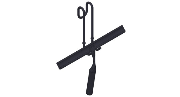 Giese Haken mit Wischer schwarz matt, 30308-14