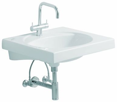 Geberit Preciosa Waschtisch 253230, B: 600, T: 550 mm, 253230600, weiss mit Keratect