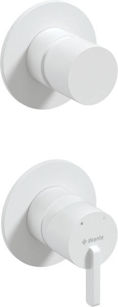 Neuesbad Serie 600 Wannenarmatur Unterputz, mit Umstellung, Oberfläche: weiss matt