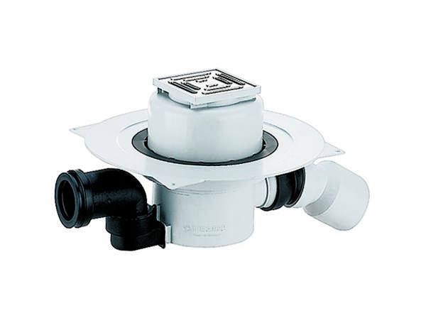 DALLMER Bodenablauf 55 E, DN 50/ DN 70, 100 x 100 mm