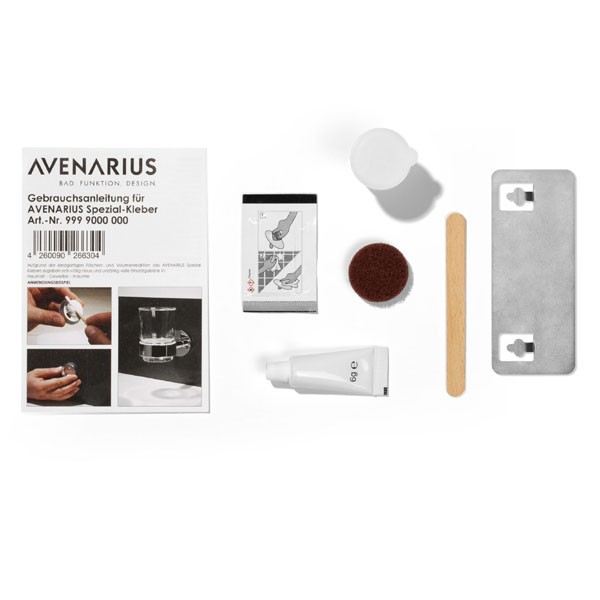 Avenarius Wandbefestiger + Spezialkleber, Körbe