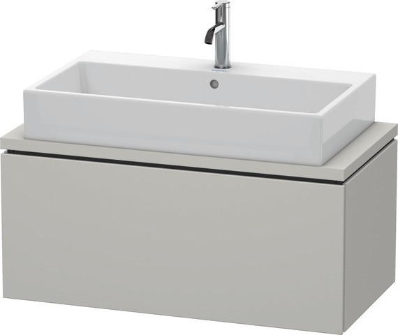 Duravit L-Cube Konsolenwaschtischunterbau wandhängend Betongrau Matt 920x477x400 mm - LC580300707