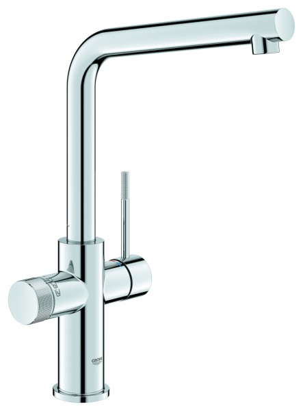 GROHE 5-in-1 Armatur GROHE Blue 104421, L-Auslauf für Kühler Home/Pro chrom, 1044210001