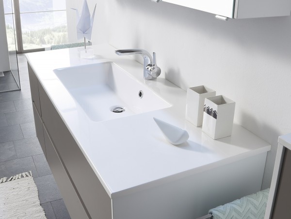 Pelipal Serie 6010 Mineralmarmor-Waschtisch MMWT54-1330-M, B:1330, H:20, T:500mm