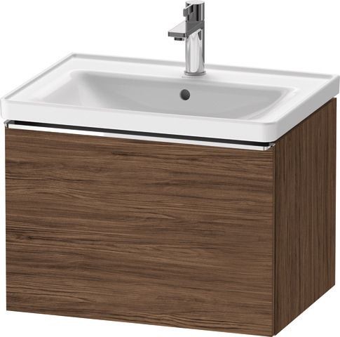Duravit D-Neo Waschtischunterbau wandhängend Nussbaum dunkel Matt 634x452x440 mm - DE4254010210000