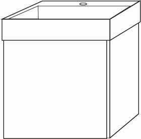 Sanipa Waschtischunterbau rechts 3way