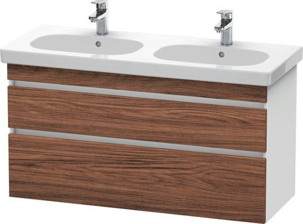 Duravit DuraStyle Waschtischunterbau wandhängend Nussbaum dunkel & Weiß Matt 1150x453x610 mm - DS648