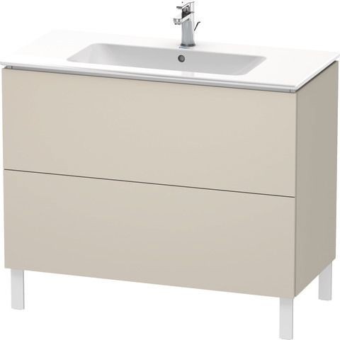 Duravit L-Cube Waschtischunterbau bodenstehend Taupe Supermatt 1020x481x704 mm - LC662708383