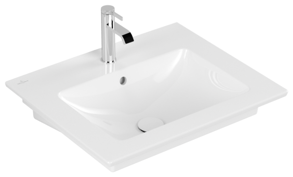 Villeroy & Boch Waschtisch Venticello, 412460R1, B: 600, T: 500mm, Weiß Alpin CeramicPlus