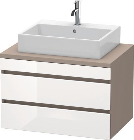 Duravit DuraStyle Konsolenwaschtischunterbau wandhängend Weiß & Basalt Hochglanz & Matt 800x548x512