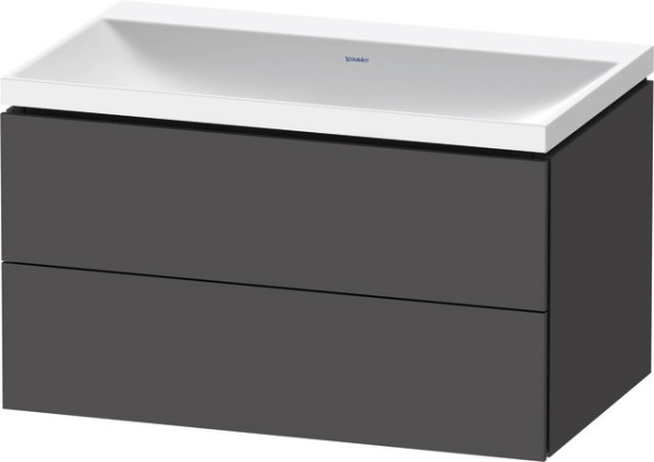 Duravit L-Cube c-shaped Set wandhängend Graphit Matt 800x480x480 mm - LC6951N49490000