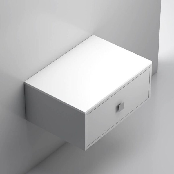 Neuesbad Konsole / Möbelabdeckplatte 70x50x1,5cm, Mineralguss (Solid Surface), weiss matt