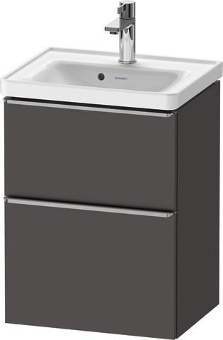 Duravit D-Neo Waschtischunterbau wandhängend Graphit Matt 484x372x625 mm - DE4350070490000