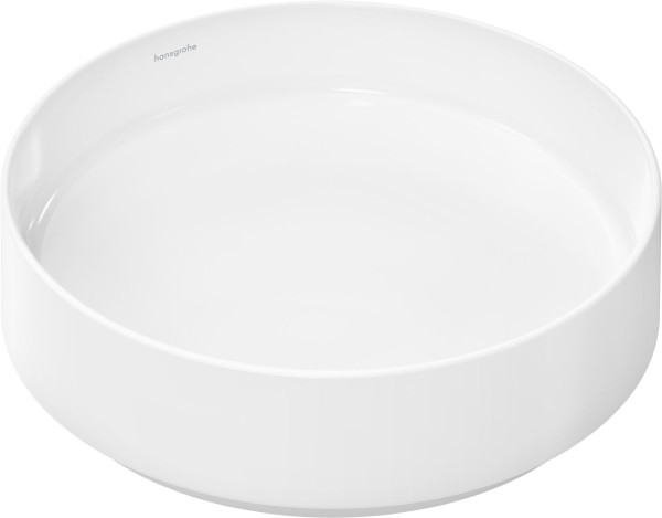 Hansgrohe Xuniva Evo S Aufsatzwaschtisch 400/400 ohne Hahnloch und Überlauf, SmartClean, HygieneEffe