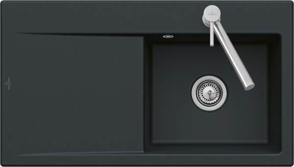 Villeroy & Boch Einbauspüle Subway Style 50 1000x510mm Exc-Garn. IB li Keram. Graphite cplus, 335202