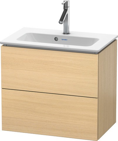 Duravit L-Cube Waschtischunterbau wandhängend Mediterrane Eiche Matt 620x391x550 mm - LC625607171