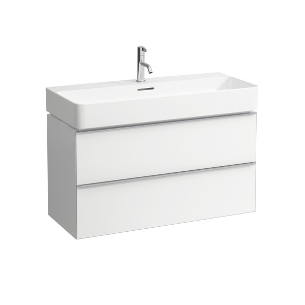 LAUFEN Waschtischunterbau, Space, 935x385 (410)x520,2 Schubladen,103 Ulme dunkel, , 4102021601031