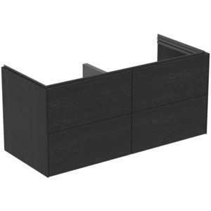 Ideal Standard Doppelwaschtisch-Unterschrank Conca 4 Auszüge o.Platte 1200x505x550mm Eiche gefl., T5
